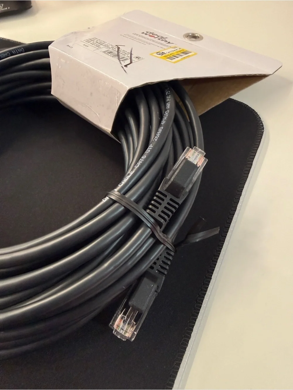 deal worthy Cat6 Ethernet Cable 50 Feet High Speed LAN Network Patch Cord Black